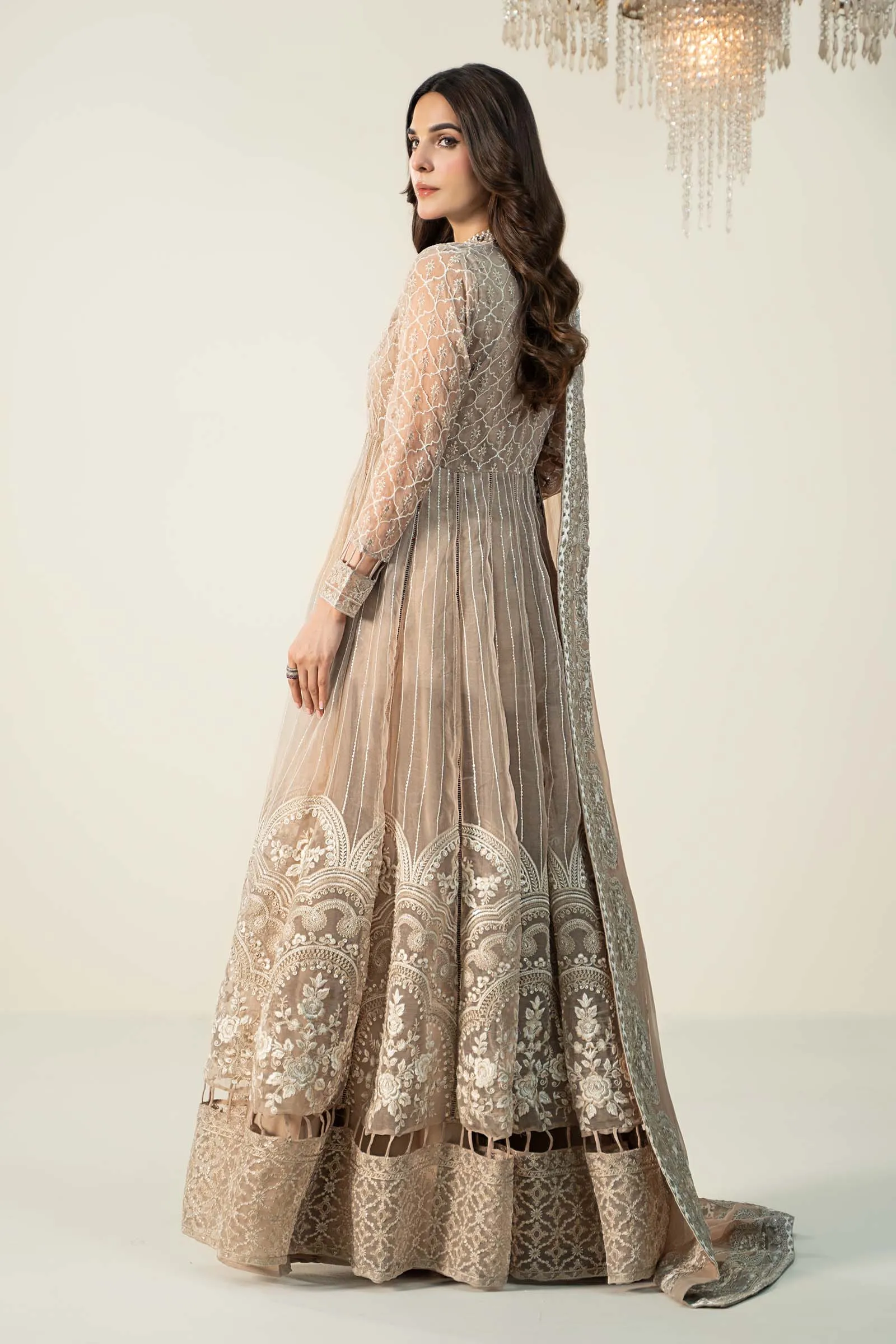 3 Piece Embroidered Organza Suit | SF-W24-70