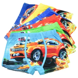 Baby Children's Boxer Underpants Briefs Cartoon Car