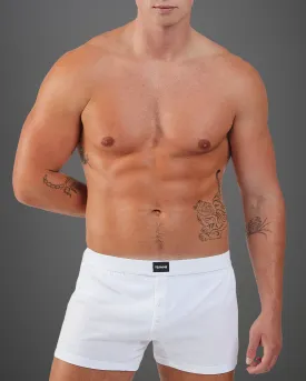 Cotton Boxer Short - White