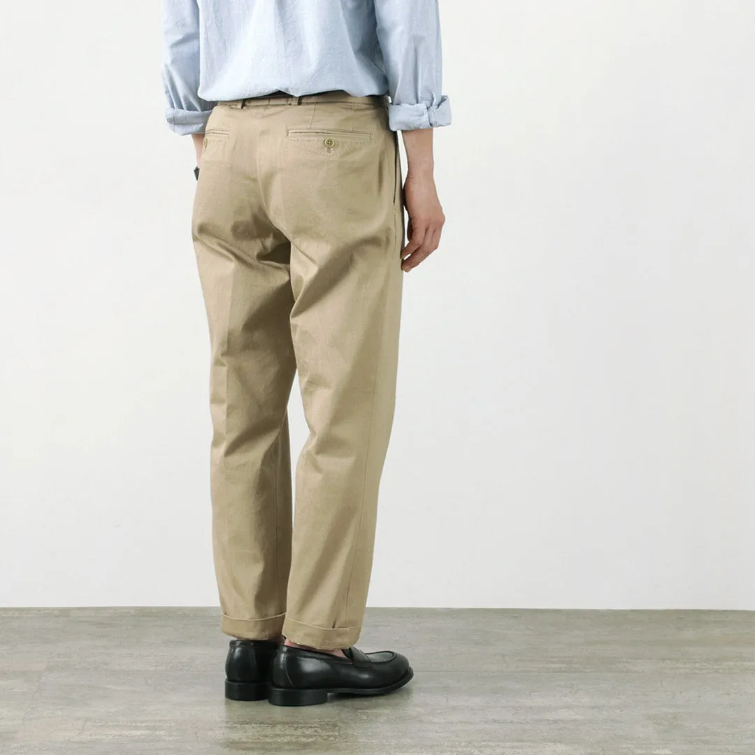 D.C.WHITE / Cotton twill regular silhouette chinos