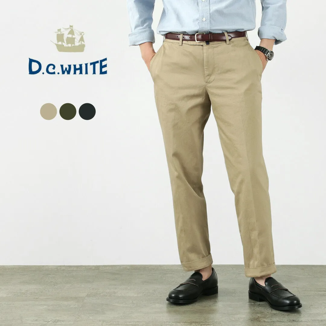 D.C.WHITE / Cotton twill regular silhouette chinos