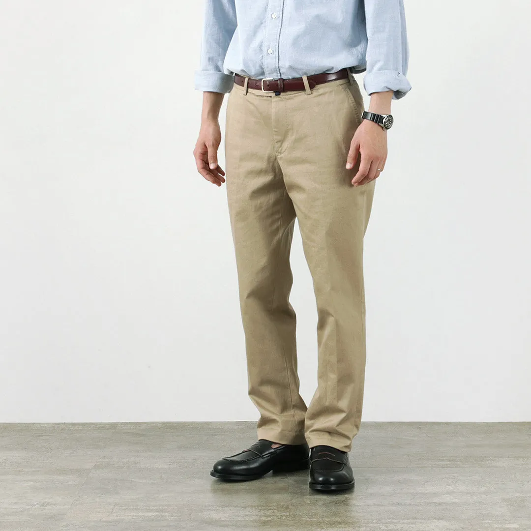 D.C.WHITE / Cotton twill regular silhouette chinos