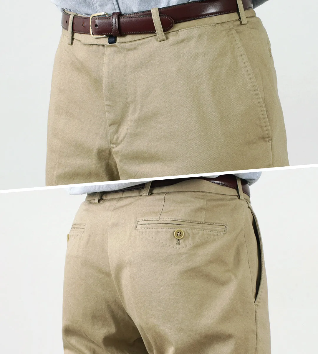 D.C.WHITE / Cotton twill regular silhouette chinos