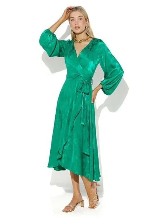 Emme Emerald Jacquard Dress