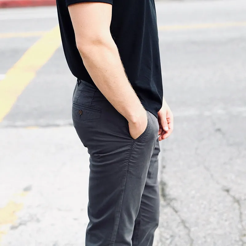 Feel Good Chinos in Faded Black