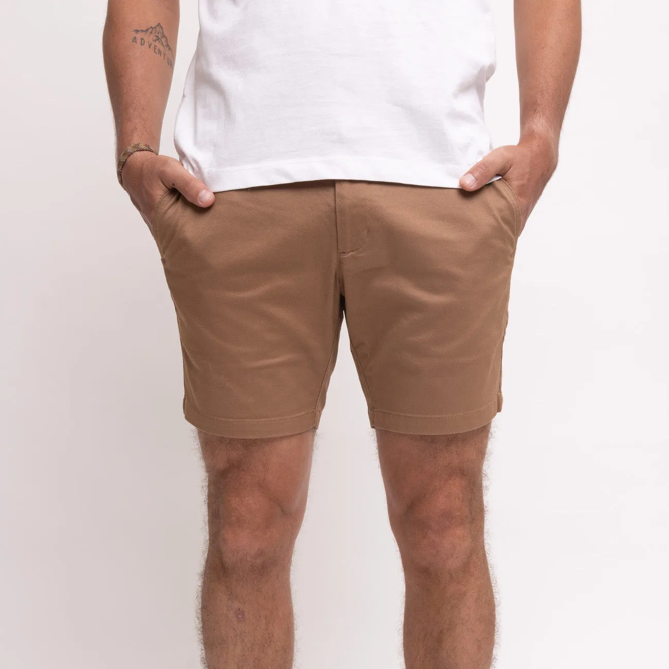 Feel Good Shorts in Light Khaki