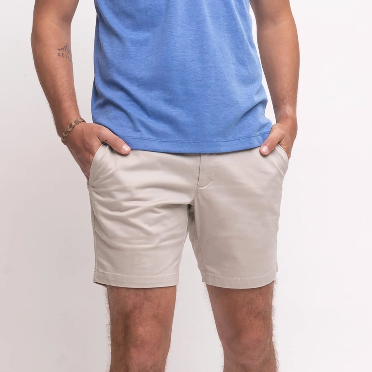 Feel Good Shorts in Light Khaki