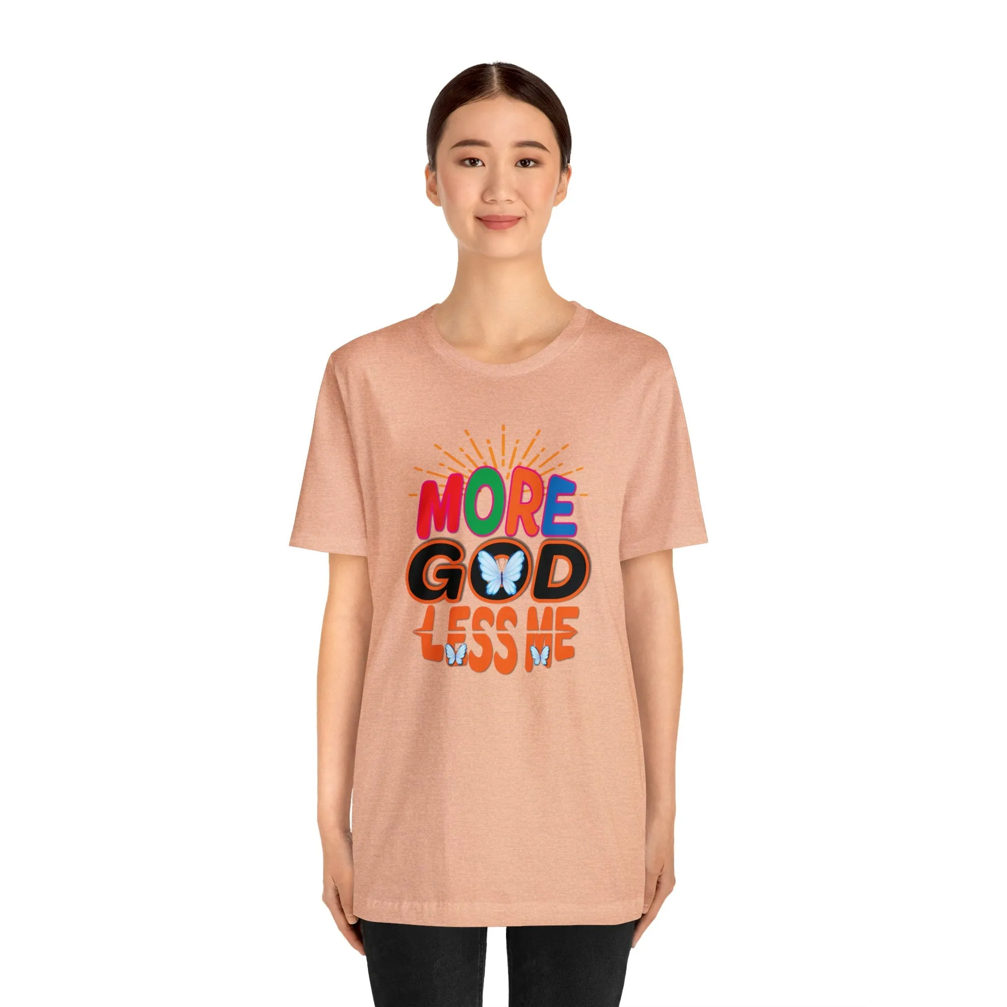 More God Less me Tees | M23 T-shirt Designs | Designer Shirts | Graphic Apparel | Men of God t-shirts.