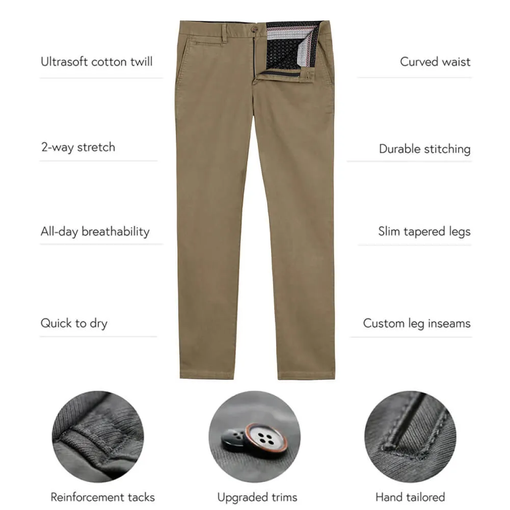 Perk chinos in Dark khakhi