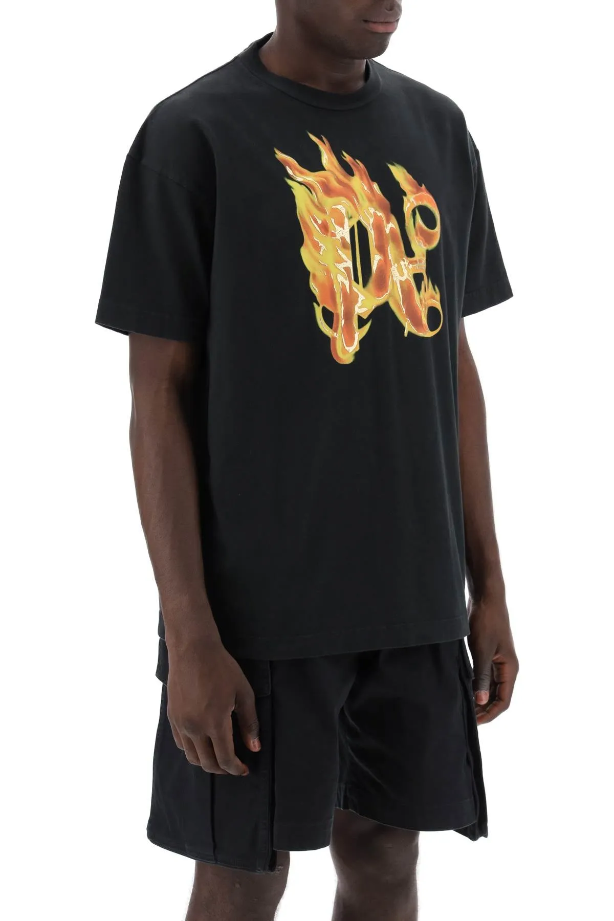 "burning monogram t PMAA072R24JER001 BLACK GOLD