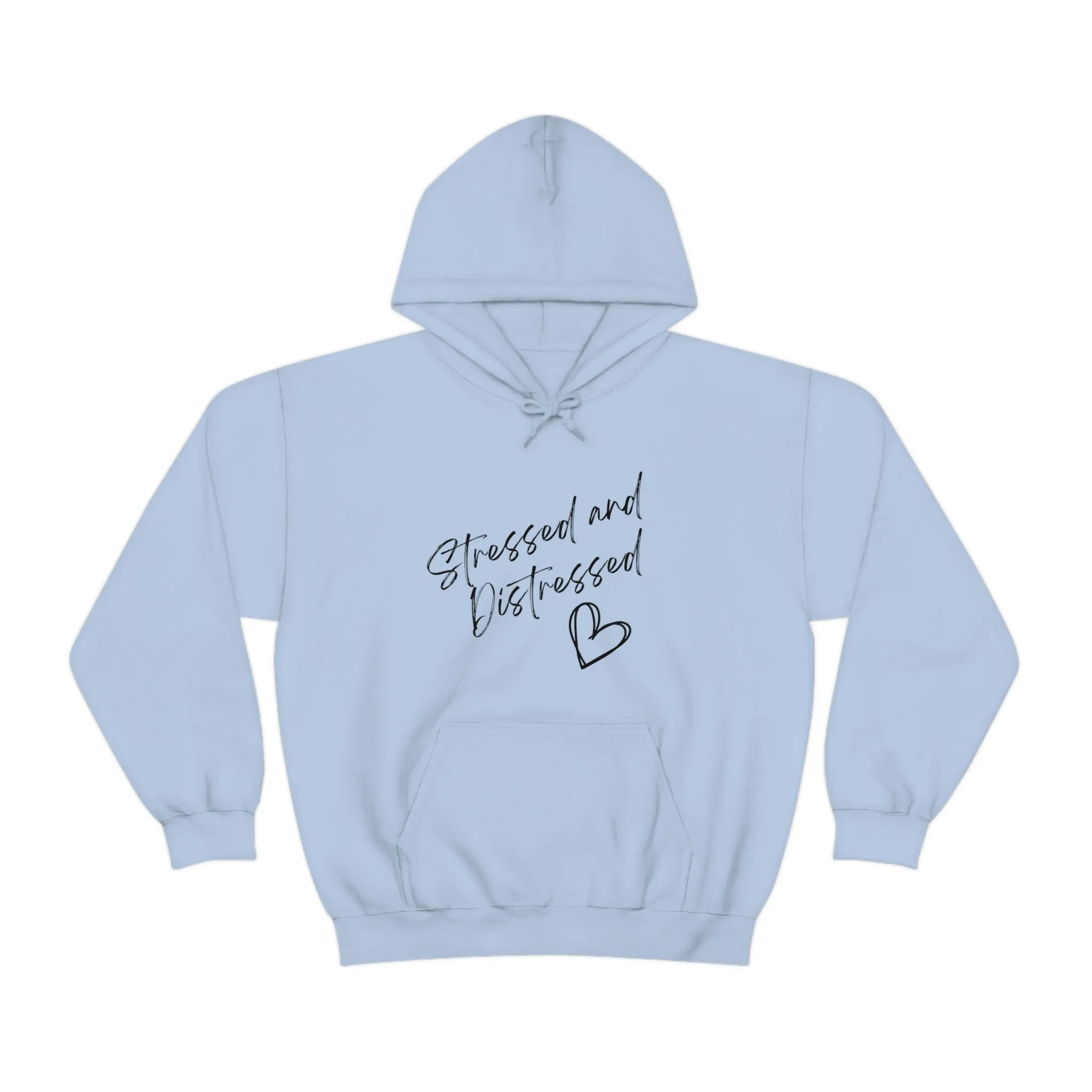 Stressed and Distressed Hooded Sweatshirts (Light Colors)